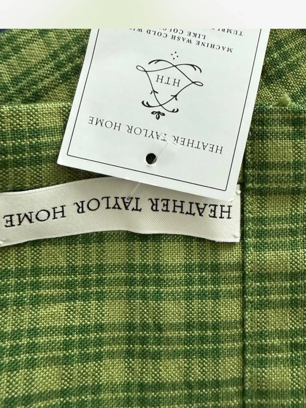 Heather Taylor Home Green Table Runner